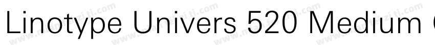 Linotype Univers 520 Medium Condens字体转换